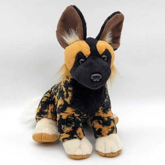 African Wild Dog Plush Calico Hyena Stuffed Animal Wild Republic Soft Faux Fur - Picture 13 of 13